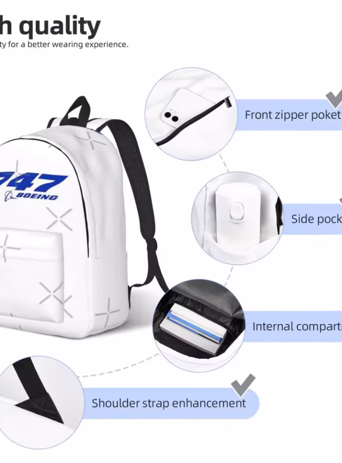 Boeing 747 Logo Backpack